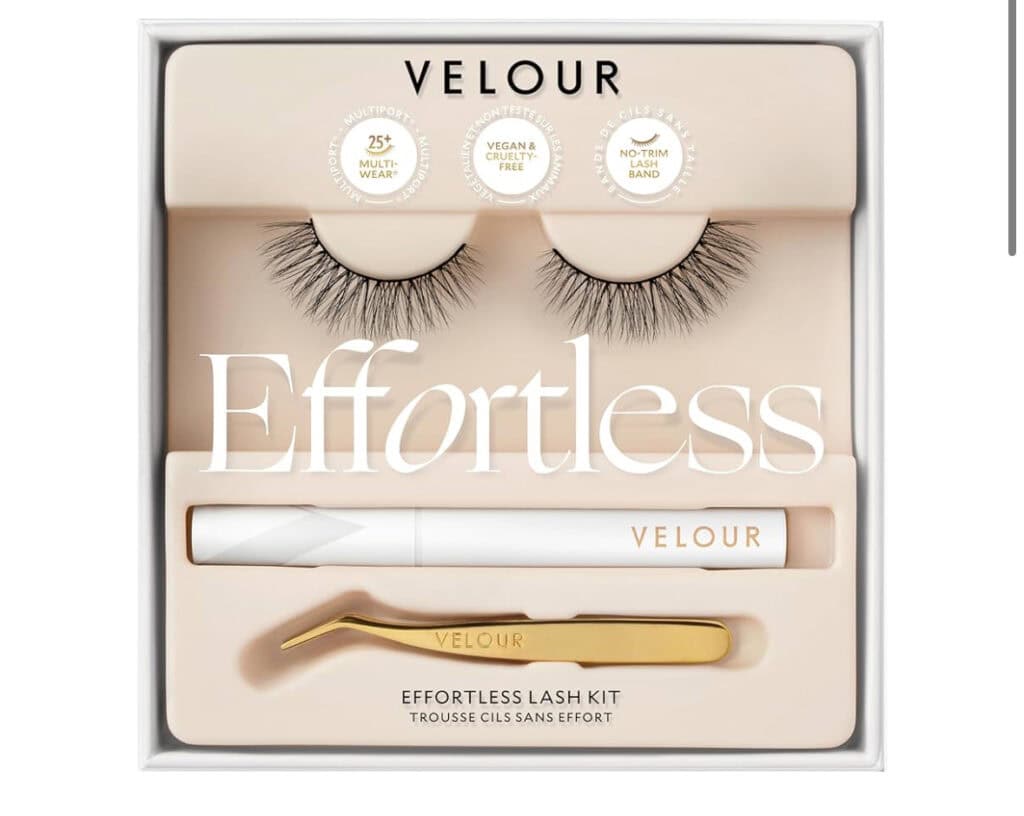 Image of Velour Effortless lash Kit packaging and product 