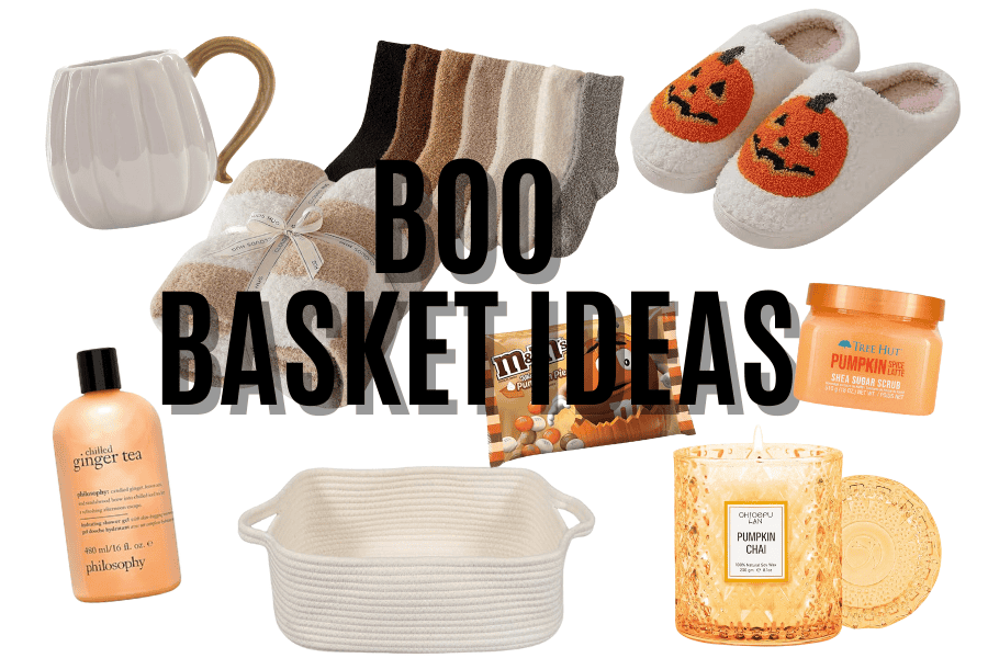 Boo basket for halloween